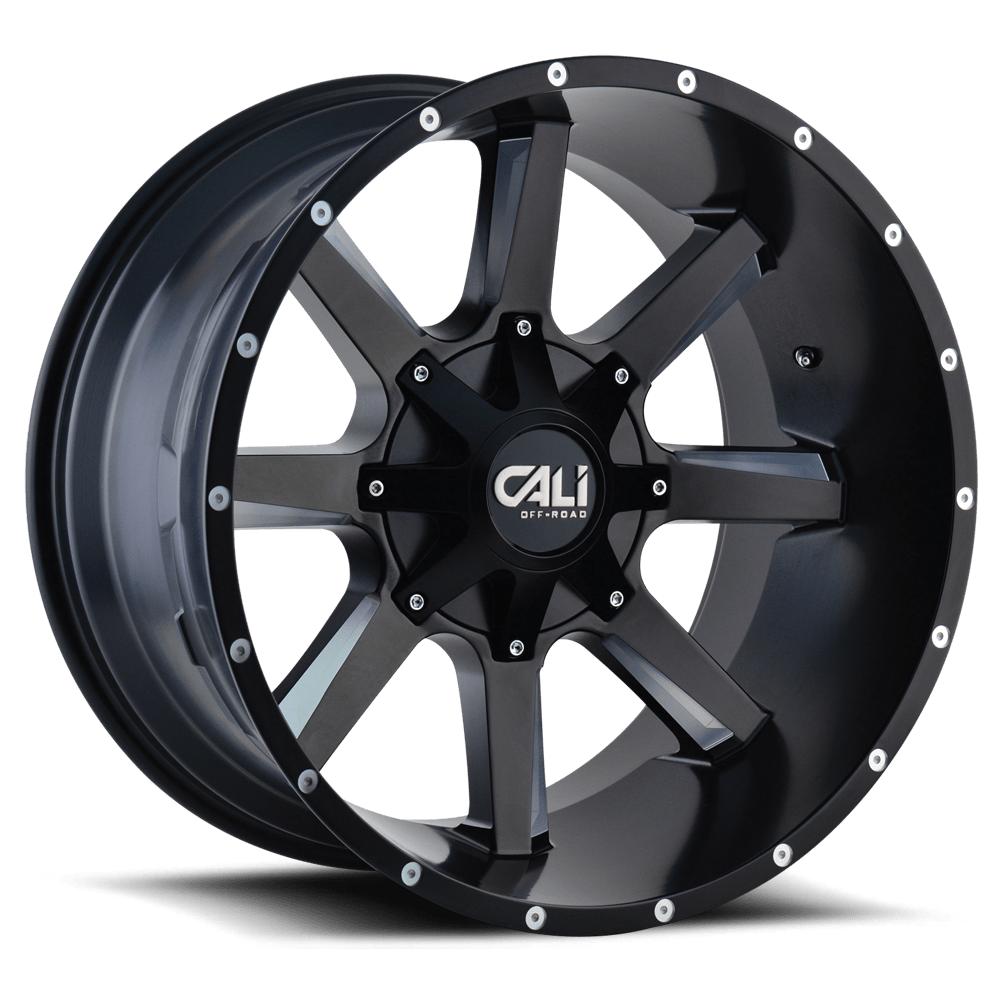 Busted 9100 SB Satin Black / Milled Spokes