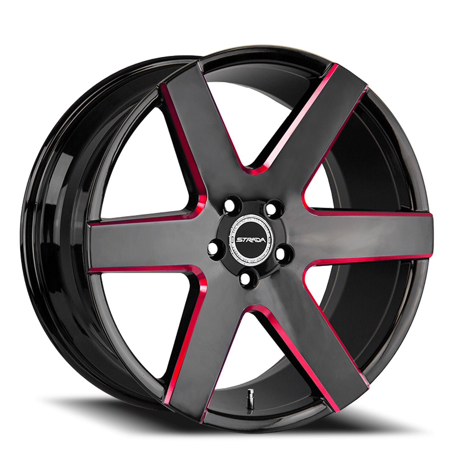 Coda GBMLR Gloss Black / Candy Red Milled