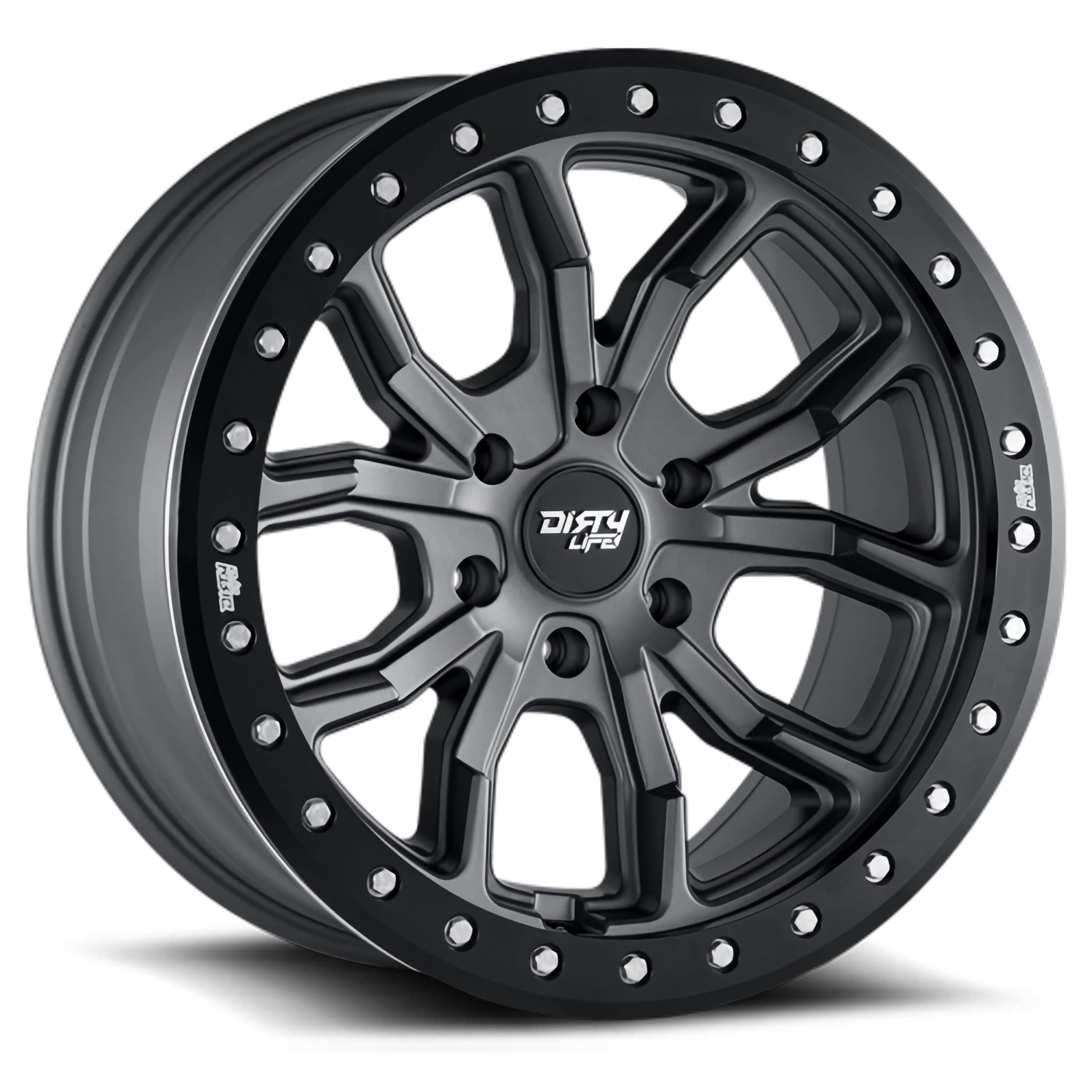 DT-1 9303 GY Matte Gunmetal / Black Beadlock