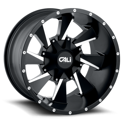 Distorted 9106 SB Satin Black / Milled Spokes