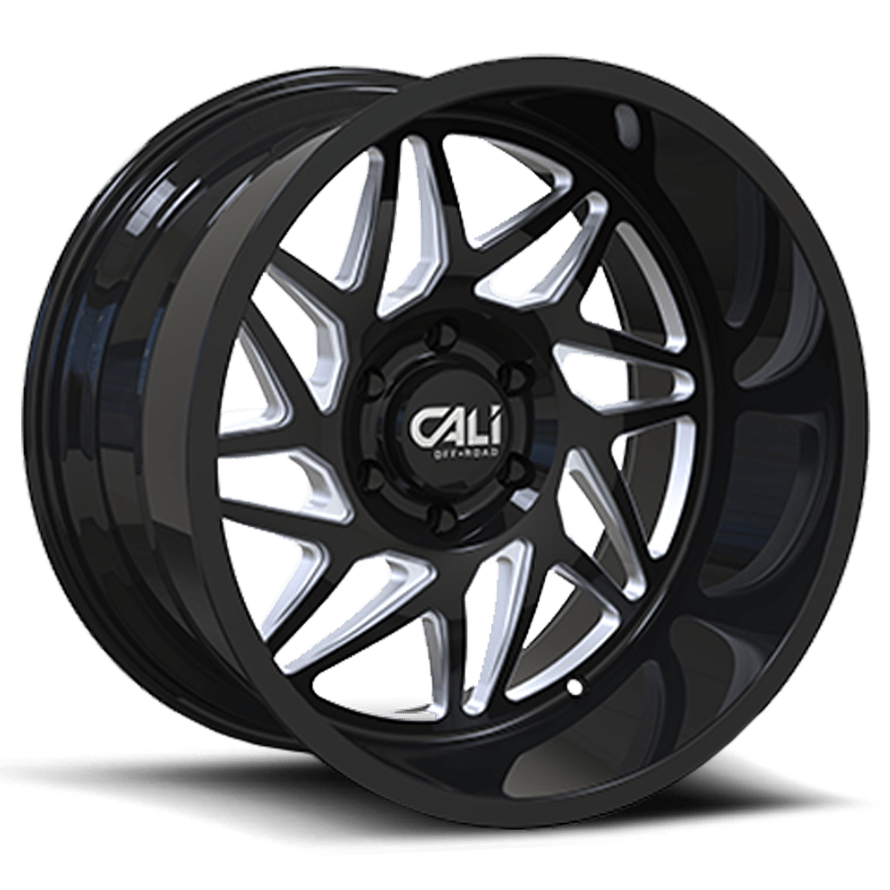 Gemini 9112 GB Gloss Black / Milled Spokes