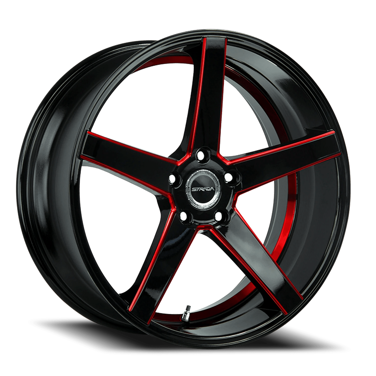 Perfetto GBMLRS Gloss Black / Candy Red Milled