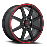 MR142 CS8 SBR Satin Black / Red Stripe