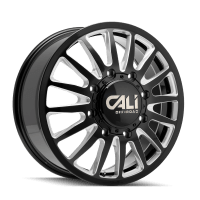 Summit Dually 9110D BM Gloss Black / Milled Spokes