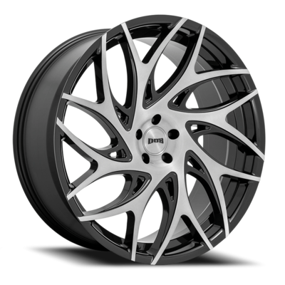 G.O.A.T. S260 Gloss Black / Brushed Face-Dark Tint Spokes